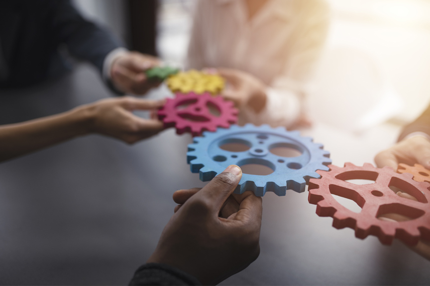 dieFinanz Unternehmen Zahnräder